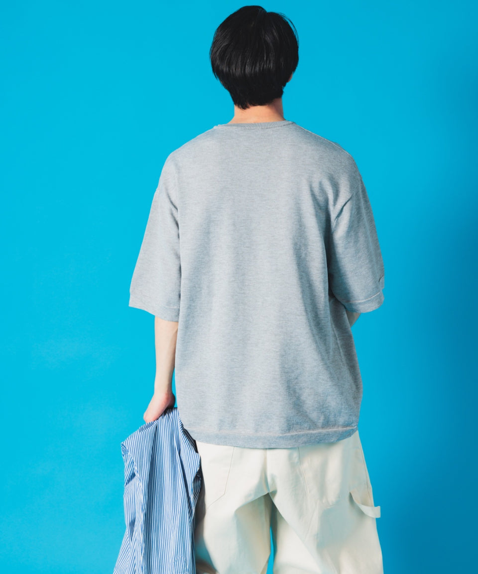 Newance / Oversized Knit T Shirt ニットTシャツ